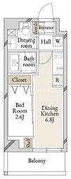 KI-LIGHT錦糸町 1DKの間取図画像