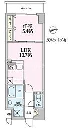 ラ・グリシーヌ 1LDKの間取図画像