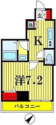 アルテシモアバンテ 1Kの間取図画像
