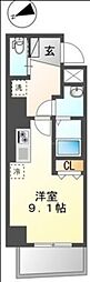 ChezKOTOBUKI ワンルームの間取図画像