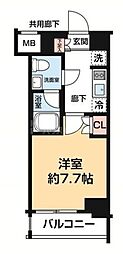ARCOBALENO OSHIAGE BLOSSOM 1Kの間取図画像