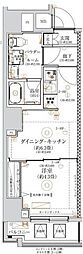 ガリシア森下VI 1DKの間取図画像