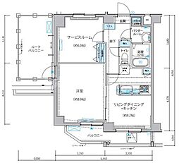 ARCOBALENO KAMEIDOII 1SLDKの間取図画像