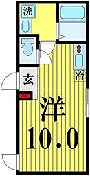 BloomTowerOshiage ワンルームの間取図画像