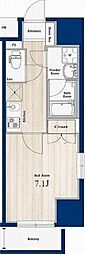 N-stage亀戸 1Kの間取図画像