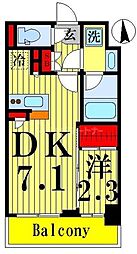 HF八広レジデンス 1DKの間取図画像