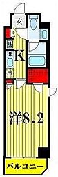 MAKESDESIGN蔵前 1Kの間取図画像