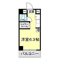 清明寮 411 ｜ 山口県下関市宝町32-21（賃貸マンション1R・4階・17.20㎡） その2