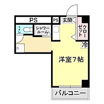 清明寮 414 ｜ 山口県下関市宝町32-21（賃貸マンション1R・4階・25.40㎡） その2