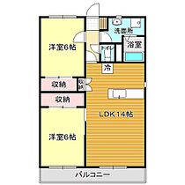 パシフィックハイツ 105 ｜ 山口県下関市山の田西町2-1（賃貸マンション2LDK・1階・58.59㎡） その2