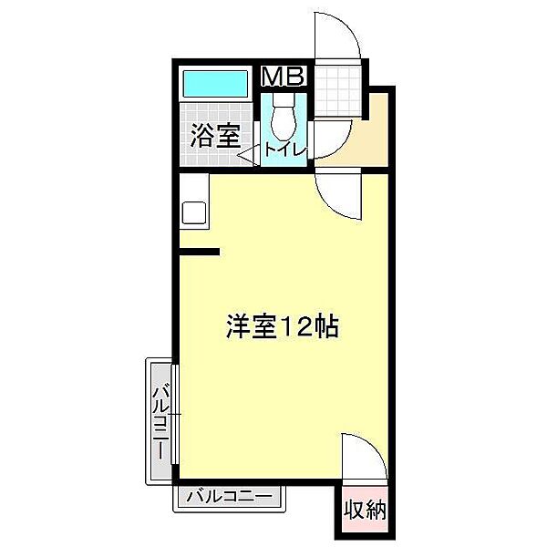 アークハイツ綾羅木 203｜山口県下関市綾羅木本町7丁目(賃貸アパート1R・2階・28.09㎡)の写真 その2