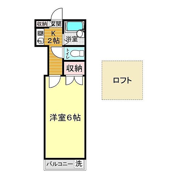 アルヴィータ綾羅木 105｜山口県下関市綾羅木本町6丁目(賃貸アパート1K・1階・19.38㎡)の写真 その2