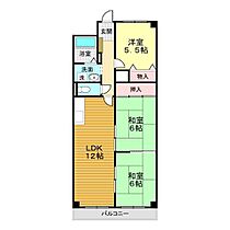 山口県下関市山の田本町15-1（賃貸マンション3LDK・3階・72.00㎡） その2