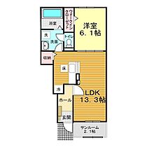 山口県下関市豊浦町大字川棚4521-1（賃貸アパート1LDK・1階・50.05㎡） その2