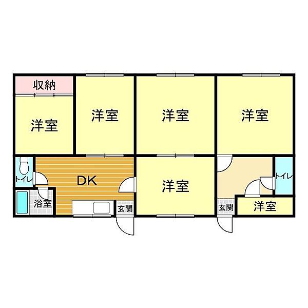 山口県下関市一の宮本町2丁目(賃貸アパート4DK・2階・68.50㎡)の写真 その2