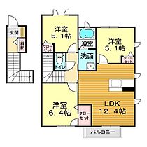 山口県下関市安岡町5丁目7-28（賃貸アパート3LDK・2階・66.43㎡） その2