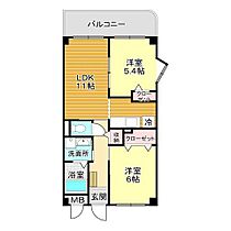 山口県下関市東勝谷3-27（賃貸マンション2LDK・3階・55.00㎡） その2