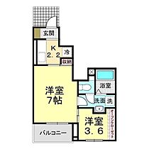 山口県下関市幡生町2丁目2番2号（賃貸アパート2K・1階・30.85㎡） その2