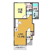 山口県下関市小月南町8-45（賃貸アパート1LDK・1階・42.98㎡） その2