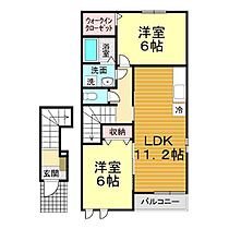 山口県下関市清末西町1丁目5-19（賃貸アパート2LDK・2階・57.21㎡） その2