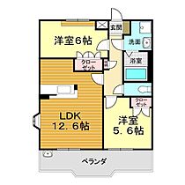 山口県下関市豊田町大字中村31-3（賃貸アパート2LDK・2階・56.00㎡） その2