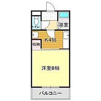 サンビレッジ2 408 ｜ 山口県下関市川中豊町2丁目7-15（賃貸マンション1K・4階・24.50㎡） その2