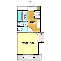 ペルソナ新下関 206 ｜ 山口県下関市一の宮町1丁目1-13（賃貸マンション1K・2階・27.00㎡） その2