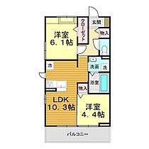 山口県下関市大字勝谷185番1（賃貸アパート2LDK・2階・50.28㎡） その2