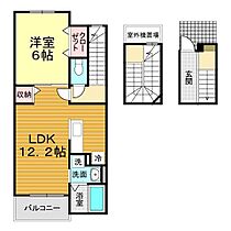 山口県下関市横野町1丁目18番9号（賃貸アパート1LDK・3階・53.33㎡） その2