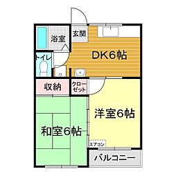 間取図画像 2DK