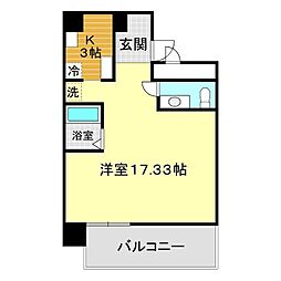 ハイクレスト山の田 1Kの間取図画像
