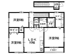 エスペランサ広野16号地  ｜ 香川県観音寺市柞田町（賃貸アパート3LDK・2階・74.11㎡） その2