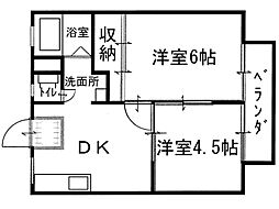 間取図画像 2DK