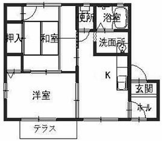 ハイツエナD ｜京都府福知山市旭が丘(賃貸アパート2K・1階・42.00㎡)の写真 その2