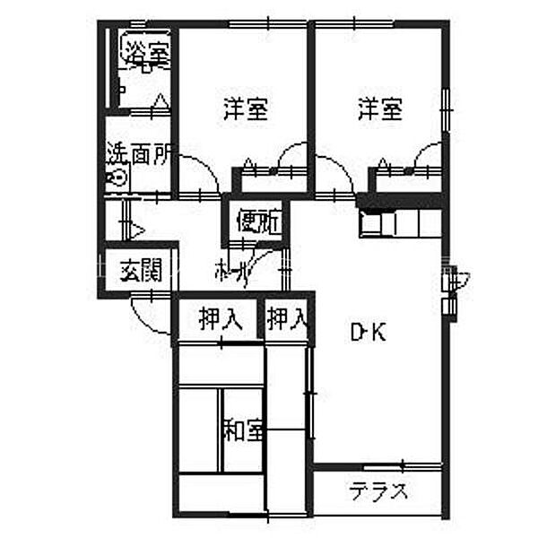 ヴィラくすの木V ｜京都府福知山市駅南町２丁目(賃貸アパート3DK・2階・60.50㎡)の写真 その2