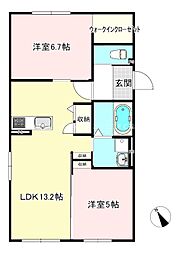 HANS(ハンズ) 2LDKの間取図画像