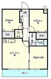 ボアソルチ 3LDKの間取図画像