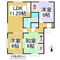 グリーンハイツミヤザワ　Ａ棟  ｜ 長野県長野市若穂綿内（賃貸アパート3LDK・1階・66.00㎡） その2