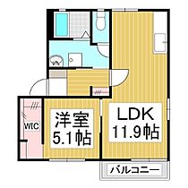 ルミエールやまだ　Ｓ棟  ｜ 長野県千曲市大字屋代（賃貸アパート1LDK・2階・43.54㎡） その2