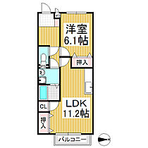 メゾンドフルール  ｜ 長野県埴科郡坂城町大字南条（賃貸アパート1LDK・1階・45.55㎡） その2