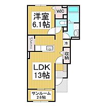 長野県長野市青木島町大塚（賃貸アパート1LDK・1階・50.12㎡） その2