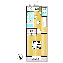 フラワーパレス  ｜ 長野県長野市篠ノ井岡田（賃貸アパート1K・2階・30.96㎡） その2