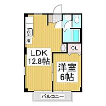 長野県長野市合戦場1丁目（賃貸アパート1LDK・2階・40.04㎡） その2