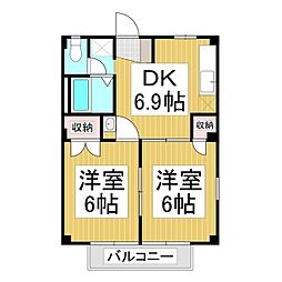 間取図画像 2DK