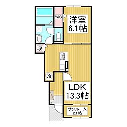 間取図画像 1LDK