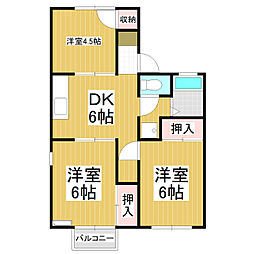 メゾン青木島西館 3DKの間取図画像