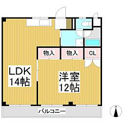 コーポひまわり 1LDKの間取図画像