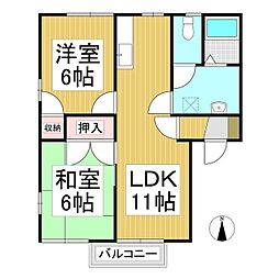 ベルメゾンIHORIN 2LDKの間取図画像