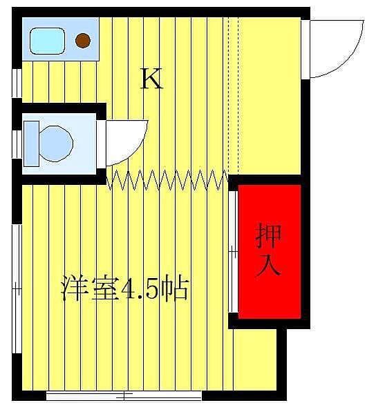 ハウス寿 202｜東京都北区十条仲原1丁目(賃貸アパート1K・2階・16.12㎡)の写真 その2