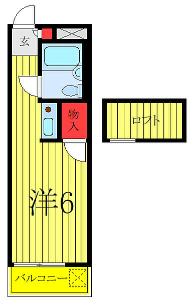 東京都板橋区泉町(賃貸アパート1R・2階・16.20㎡)の写真 その2